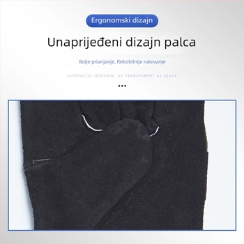 Zaštitne rukavice za zavarivanje s zaštitom cijele dlan, izolirane rukavice za zavarivače, kratka dužina, materijal BC razreda certificiran