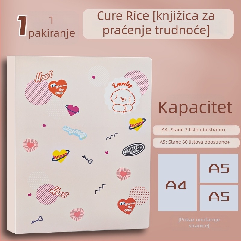 A4 Organizator trudnoće i prenatalnih pregleda — proziran višeslojni folder za dokumente