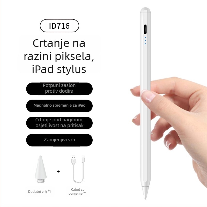 Apple Pencil druge generacije – kapacitivni stylus za iPad za crtanje na tabletu