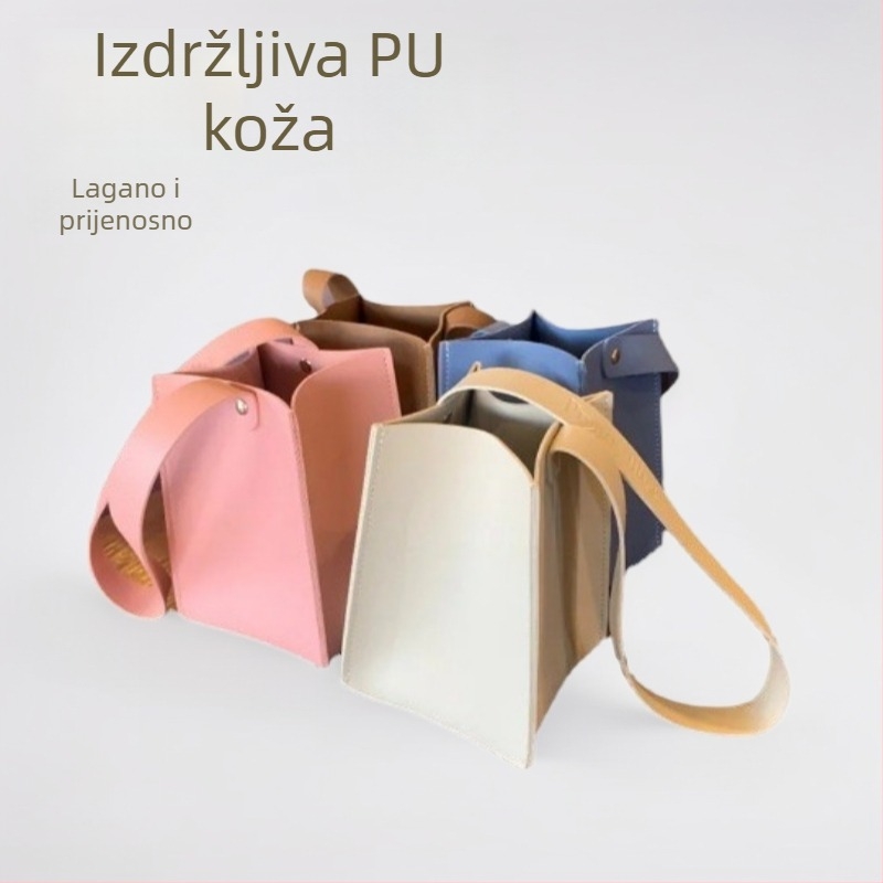 PU kožni poklopac za čašu, prenosiv i izoliran, minimalističkog dizajna za outdoor putovanja