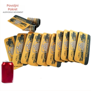 Kožna navlaka za čašu, 330 ml, protuklizna i vodootporna, termička izolacija 0–6 sati, prilagođeni logo