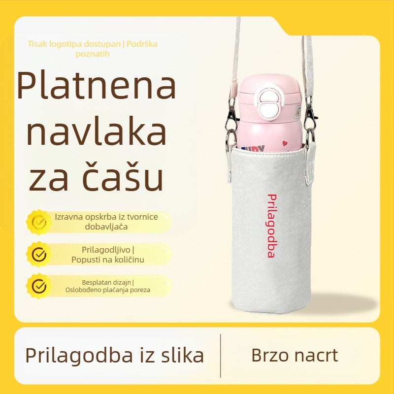 Univerzalna navlaka za staklenu čašu, prenosna naramenica, prilagodljiva za vanjsku uporabu