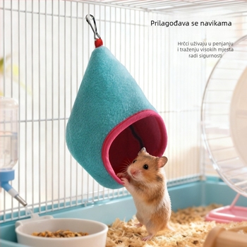 Miaodi Viseće Gnijezdo Za Male Kućne Ljubimce: Gnijezdo za Hámstera, Gerbil Hammock, Zlatni Hamster Hammock, Dekoracija Kaveza