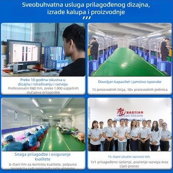 Prilagođena silikonska navlaka za šalicu kave s protukliznom izolacijom