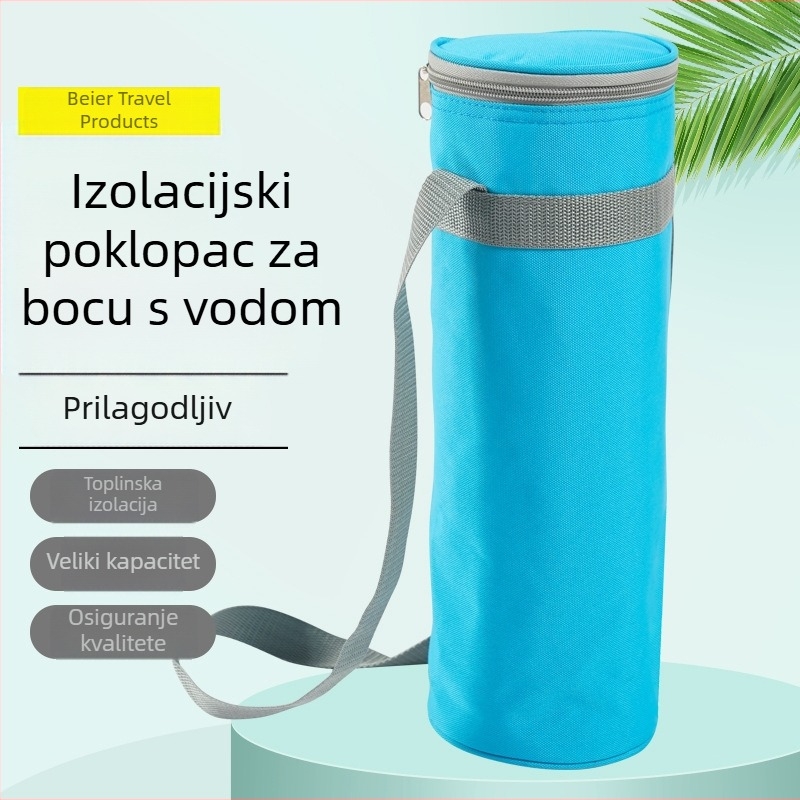 Izolirani pokrov za bocu od aluminijske folije, automobilni nosač za čašu, prijenosna torbica za čašu, torba za bocu za vožnju biciklom i aktivnosti na otvorenom, prilagodljivo