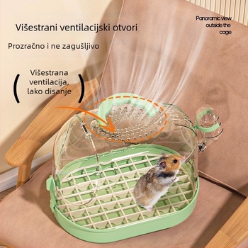 Prozirna prenosna kutija za hrčka za vanjsku upotrebu
