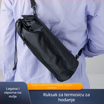 Prijenosna vanjska futrola za termos s remenom, izolirani omotač za šalicu za putovanja 1,5–1,8 L