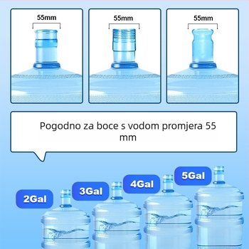 Silikonski poklop za kantu, višekratno upotrebljiv, poklop za čašu od silikona za dozator vode, prašno-nepropustan zatvarač