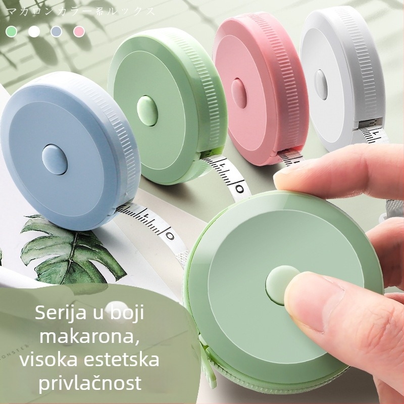 Macaron boje mini mjerač trake, sladak i prenosan za mjerenje opsega struka i poprsja
