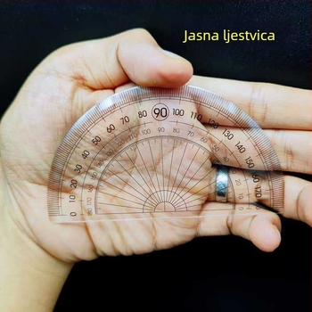 Little Frog četverodijelni set ravnala – prozirna školska ravnala s motivima crtanih likova