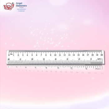 Akrilno pravilo 20 cm, set s 15 cm trokutom i 9 cm kutomjerom