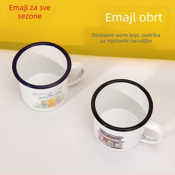 Emajlirana šalica s prilagođenim logotipom, fotografijom i tekstom - DIY za ured i kućnu upotrebu