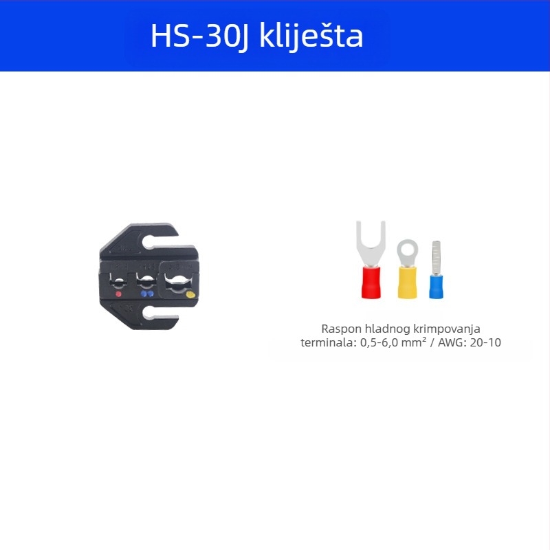 9-inčne klešta za krimpiranje, serija AP LY HS, dodaci za čeljusti i kalupi za hladno presovanje terminala