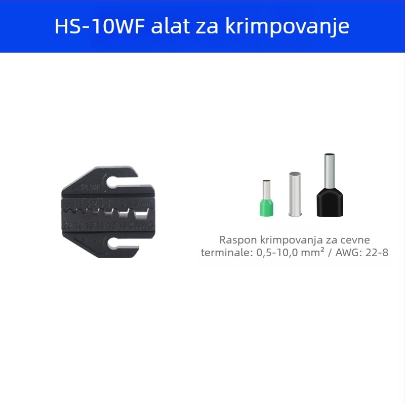 9-inčne klešta za krimpiranje, serija AP LY HS, dodaci za čeljusti i kalupi za hladno presovanje terminala