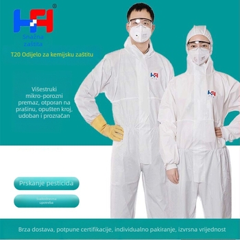 T20 zaštitni jednokratni kombinezon, otporan na kemijske raspršivanje i prašinu, za raspršivanje pesticida