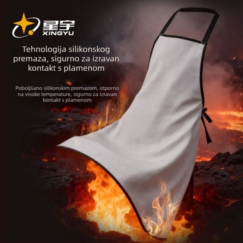 Xingyu vatrootporna pregača za zavarivanje s izolacijom, zaštita od opeklina, otpornost na visoke temperature i habanje, zaštitno odijelo za zavarivanje, rezanje i brušenje