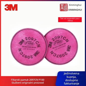 3M 2097CN P100 Filter za organske pare i čestice s aktivnim ugljenom za maske 6000/6500/7500
