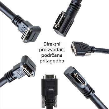 CameraLink kabel 26P, visoke fleksibilnosti SDR/SDR, 90° kut, industrijski kabel za kameru