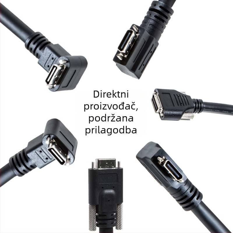 CameraLink kabel 26P, visoke fleksibilnosti SDR/SDR, 90° kut, industrijski kabel za kameru