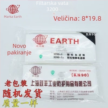 Earth 3200 Polumaska protiv prašine za industrijski prah i čestice