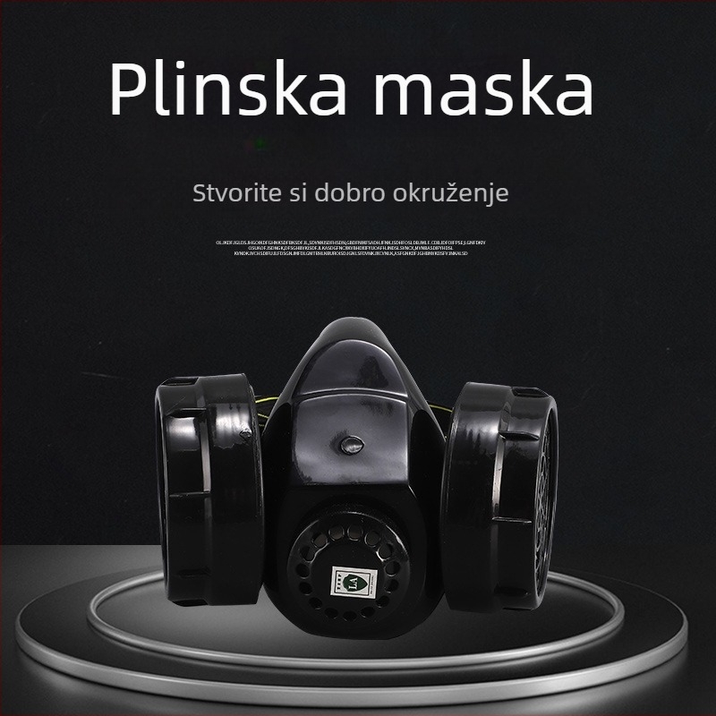 2002-2 Industrijska maska za plin s zamjenjivim filtrskim kazetama br. 3, dvostruko pakiranje
