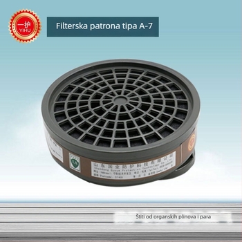 Gas maska Yihu A-7 s filtrom aktivnog ugljena P-A-1, serije 3200, kompatibilna s 3N11, za aerosolno bojanje i kemijske eksperimente