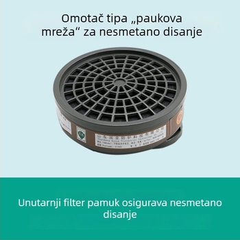 Gas maska Yihu A-7 s filtrom aktivnog ugljena P-A-1, serije 3200, kompatibilna s 3N11, za aerosolno bojanje i kemijske eksperimente