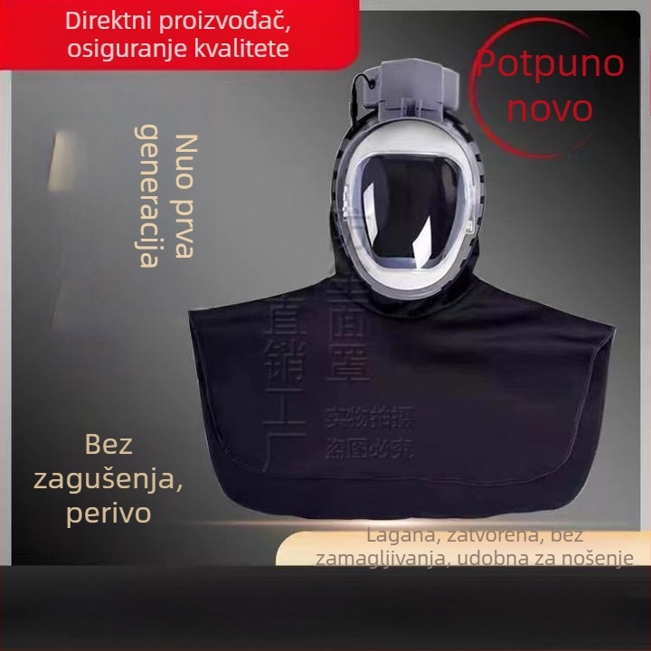Maska za prašinu s napajanjem zraka, potpuno zatvorena, industrijska maska za prašinu s ventilatorom za kombajne