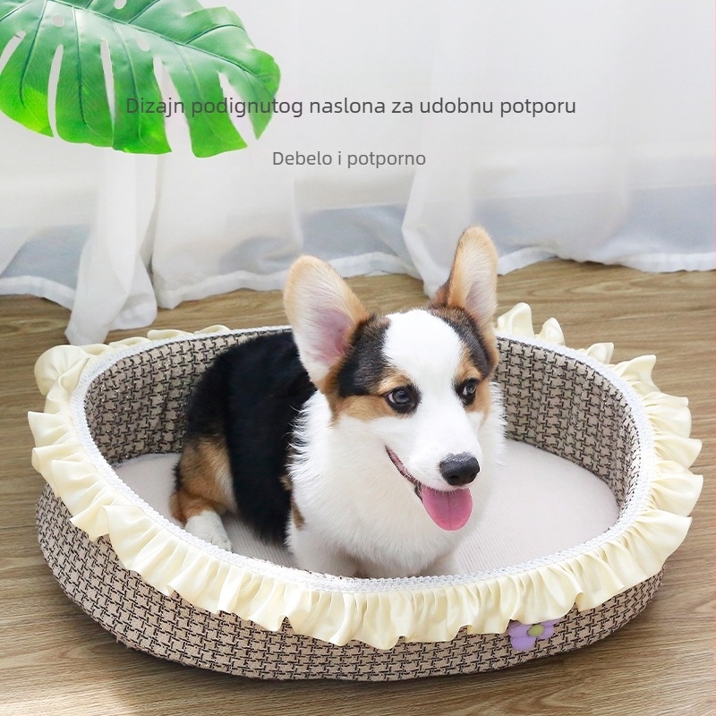 Meko gnijezdo za kućne ljubimce, za manje i srednje pse i mačke, pogodno za Bichon Frise i Corgi, dubok san.