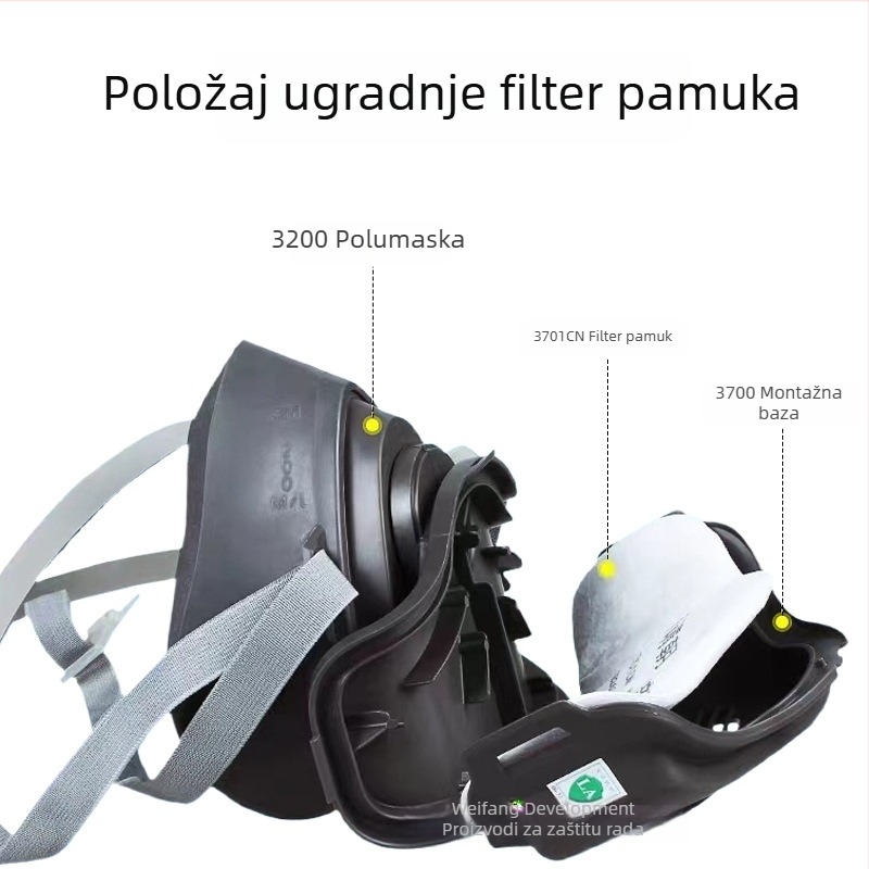 3M 3701 Filter maska – filtar protiv industrijske prašine
