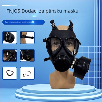 Set dodataka za gas masku 05: silikon dijelovi za zaštitu od prašine, traka za glavu, učvršćivač ventilacije za disanje i elastični remen