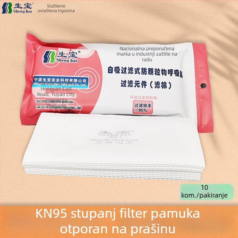 Shengbao 3002DR-L KN95 filtrirajuća vata za masku 3002