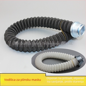 Dawei cijev za disanje za masku za plin, valovita cijev od prirodnog kaučuka, duljine 0,5/5/10 m