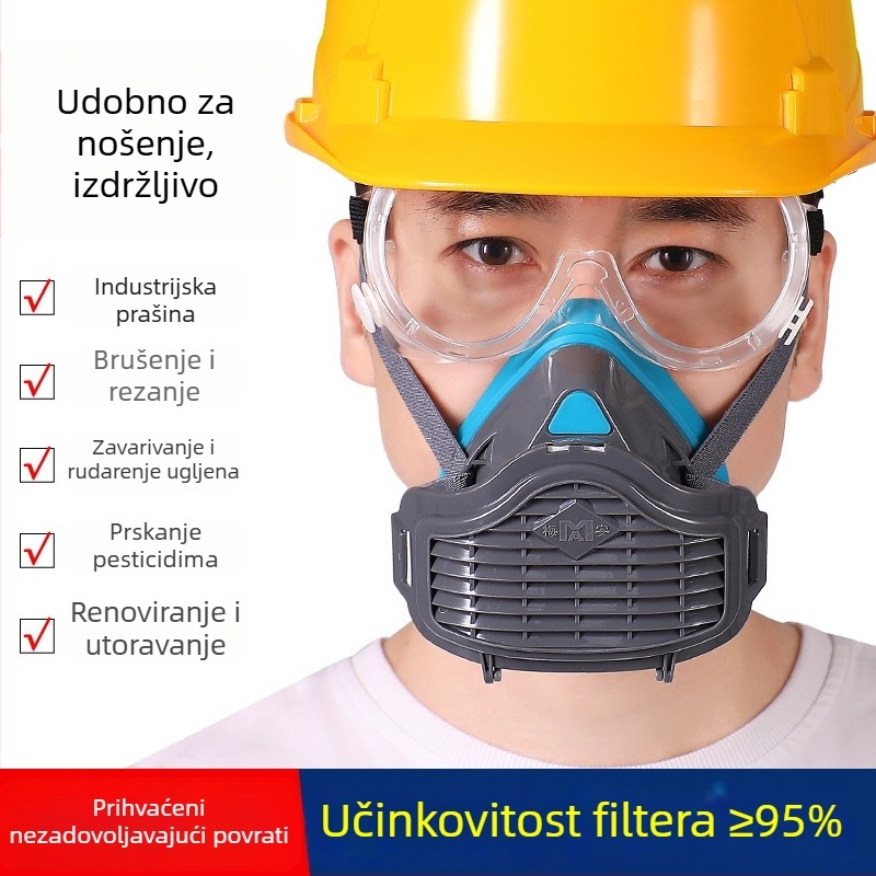 Mayann KN95 maska za prašinu za industrijski prah, rudarstvo, cement i brušenje