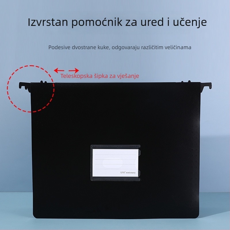 Viseći harmonika fascikl s 7 ili 13 pretinaca, vodootporan PP kućište za uredske dokumente