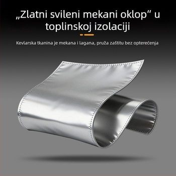 Pregača za kuhanje od aluminijske folije za trudnice, toplinska izolacija trbuha, zaštita od toplinskog zračenja i opeklina, otporna na masnoće