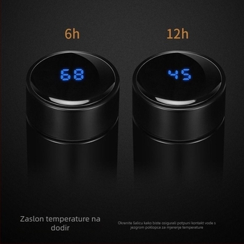 Inteligentna termos šalica za studente, vrhunski dizajn, mjerenje temperature, velik kapacitet, nehrđajući čelik 304, za poslovni automobil
