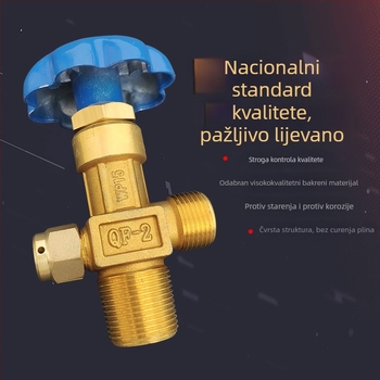Ventil za kisik cilindar QF-2 s glavom ventila WP-15 za cilindre 4–40 L, argon cilindar