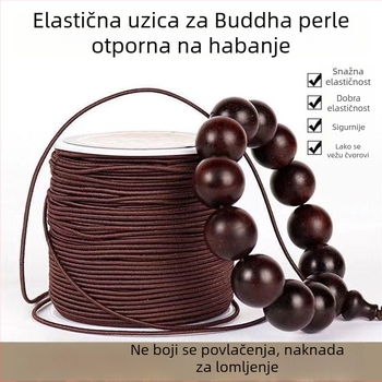 Izdržljiva nit s jezgrom za narukvice i ručne izrađene predmete, elastična nit za budističke perle, konac za navlačenje s motivom zvijezde i mjeseca