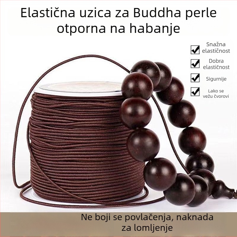 Izdržljiva nit s jezgrom za narukvice i ručne izrađene predmete, elastična nit za budističke perle, konac za navlačenje s motivom zvijezde i mjeseca