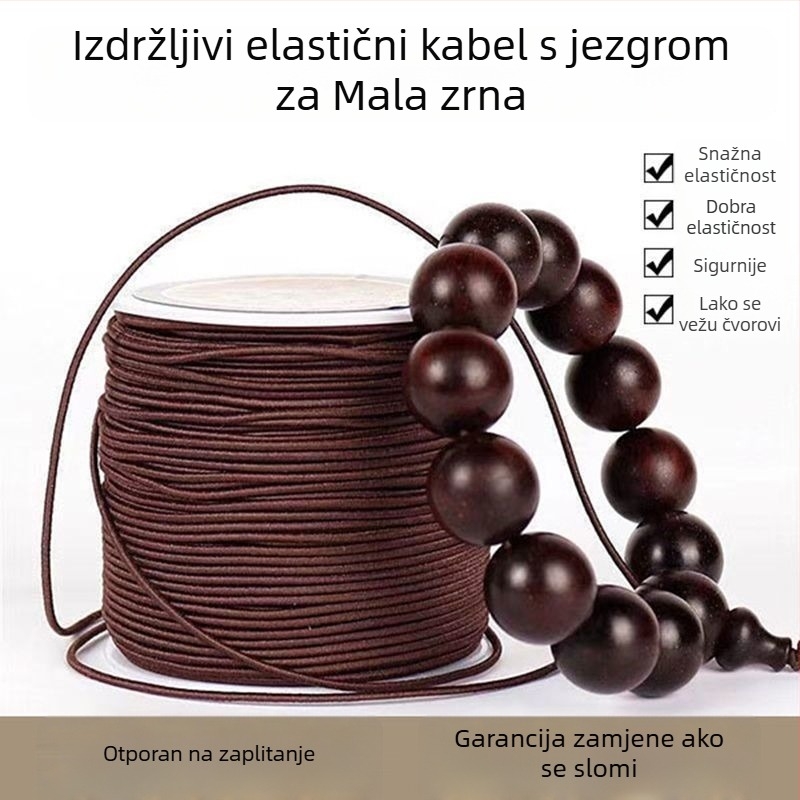 Izdržljiva nit s jezgrom za narukvice i ručne izrađene predmete, elastična nit za budističke perle, konac za navlačenje s motivom zvijezde i mjeseca