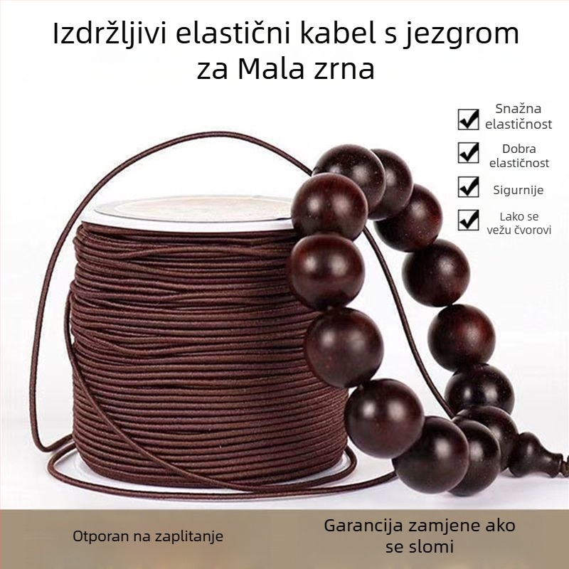 Izdržljiva nit s jezgrom za narukvice i ručne izrađene predmete, elastična nit za budističke perle, konac za navlačenje s motivom zvijezde i mjeseca