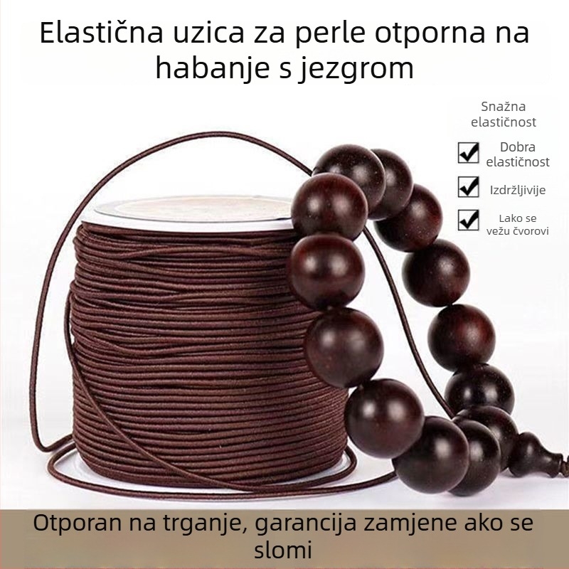 Izdržljiva nit s jezgrom za narukvice i ručne izrađene predmete, elastična nit za budističke perle, konac za navlačenje s motivom zvijezde i mjeseca