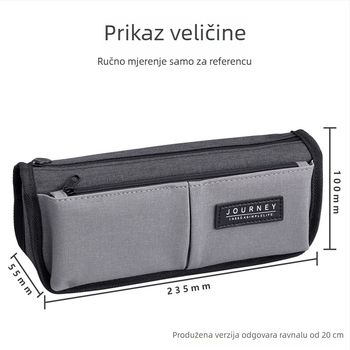 Pernica od platna velike kapacitete, korejskog stila, kreativna i jednostavna, za dječake i djevojčice, školski pribor.