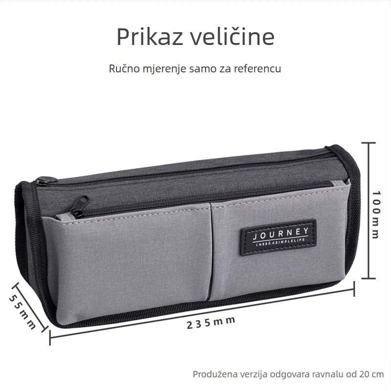 Pernica od platna velike kapacitete, korejskog stila, kreativna i jednostavna, za dječake i djevojčice, školski pribor.