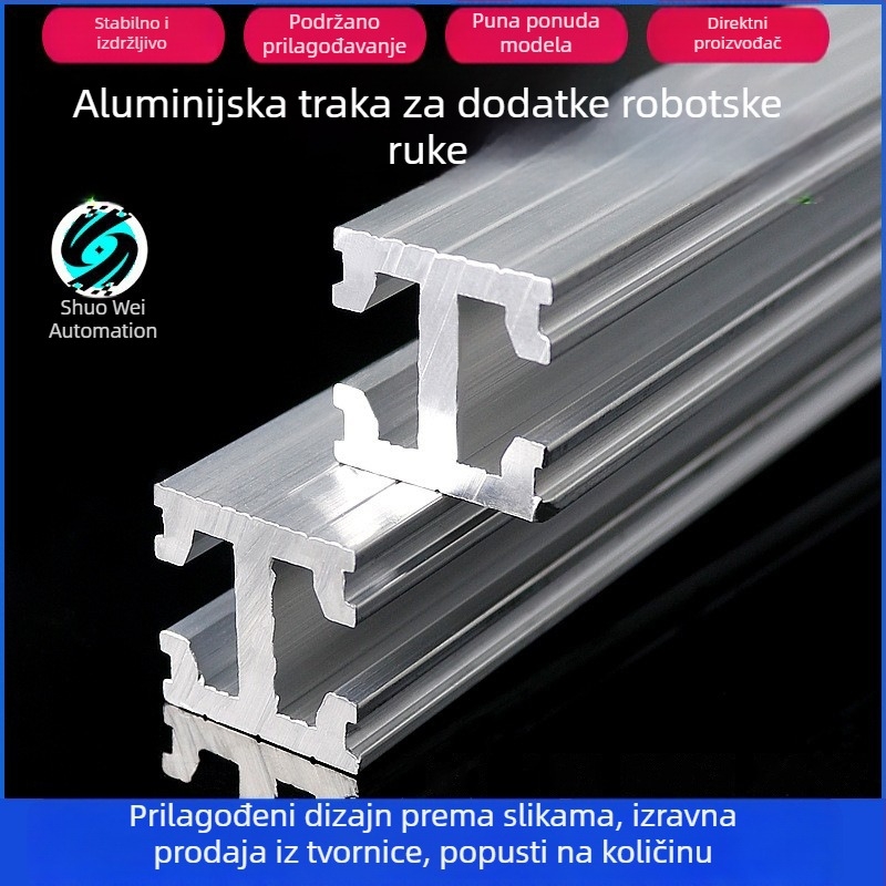 Tianxing aluminijski trak s dvostrukim utorom 18×18; aluminijski trak 16×22 s tri utora 18×25 za pribor za vakuumske čaše