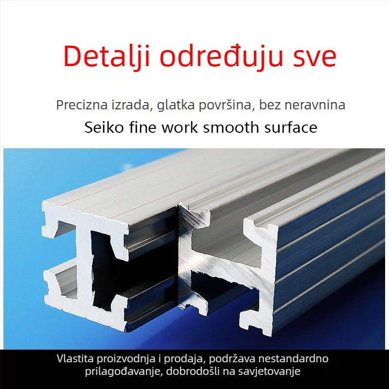 Tianxing aluminijski trak s dvostrukim utorom 18×18; aluminijski trak 16×22 s tri utora 18×25 za pribor za vakuumske čaše