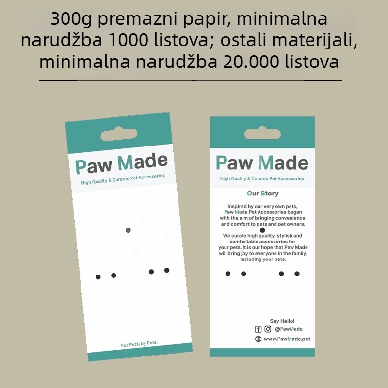 Šarene kartice, blister kartice, etikete za kačenje, bijeli karton s premazom, kartice za čarape, male serije
