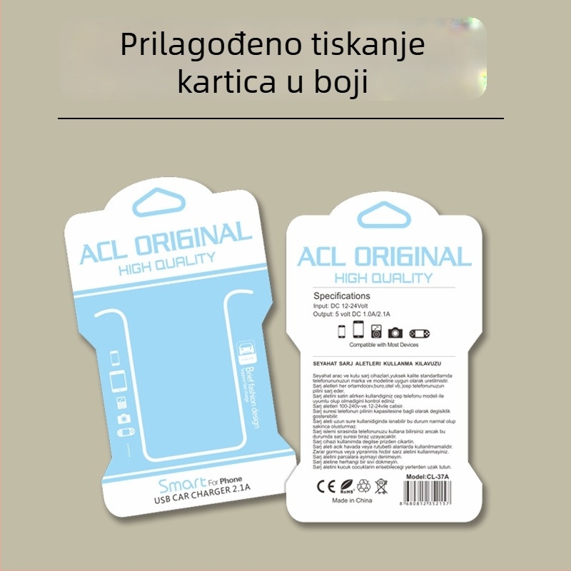 Šarene kartice, blister kartice, etikete za kačenje, bijeli karton s premazom, kartice za čarape, male serije