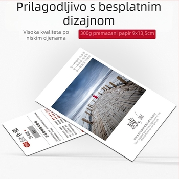 Komplet kartica za uslugu nakon prodaje u umjetničkom svježem stilu: kartica za povrat/ zamjenu, fotokartica, kartica s crvenim omotnicom, scratch kartica, kartica pohvale